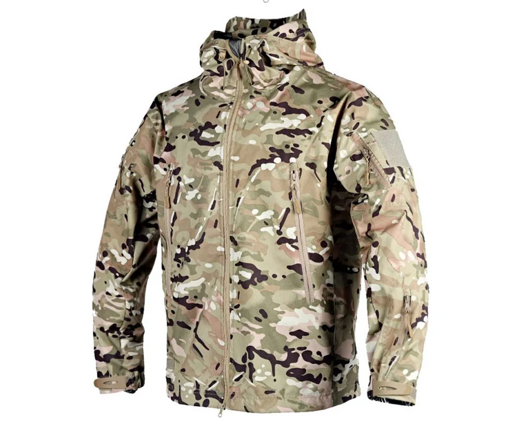 All-weather military coats featuring durable camo design for protection in various conditions