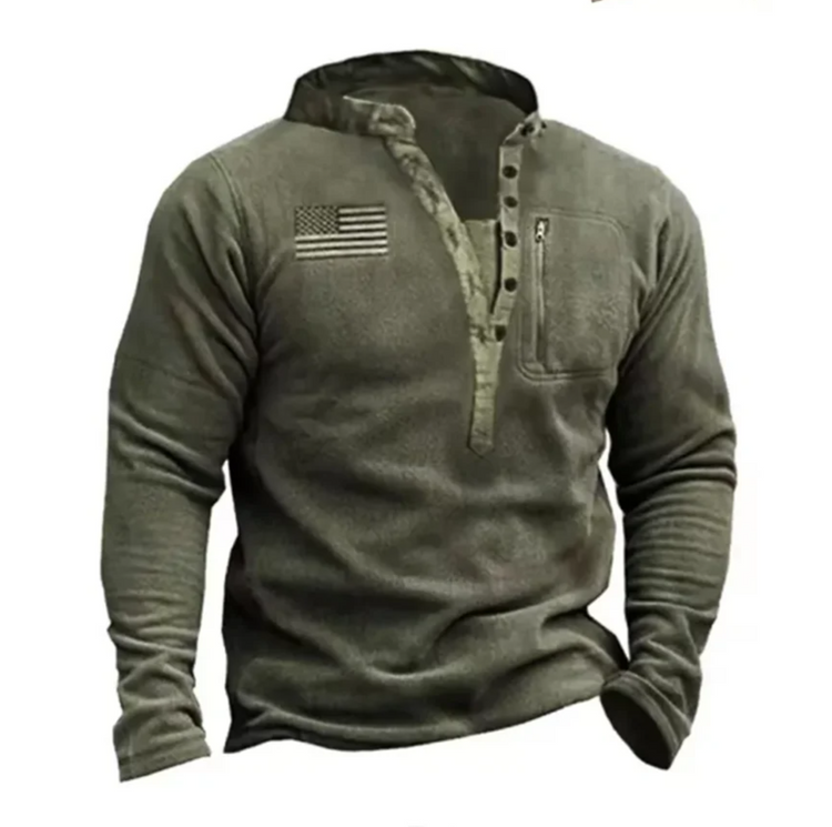 Military style sweaters featuring a rugged design and comfortable fit for casual wear