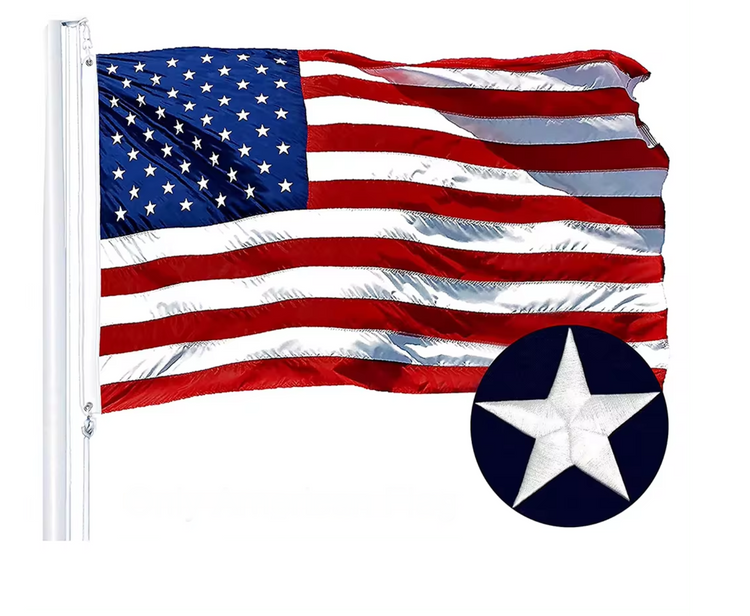 Patriotic flags collection featuring a vibrant American flag to show your national pride