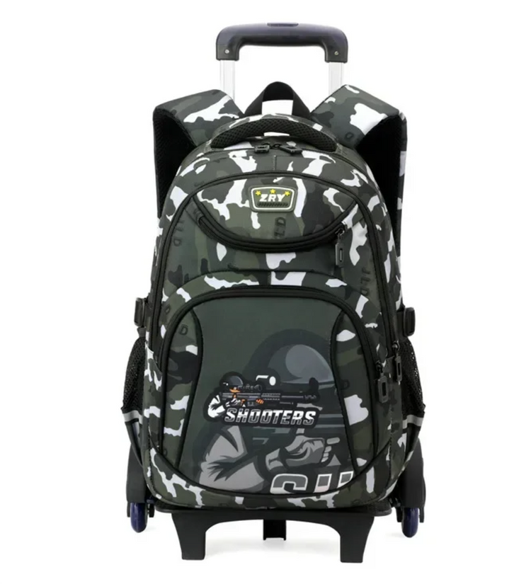 Durable military tactical bags with camo design and rolling features for convenience and style