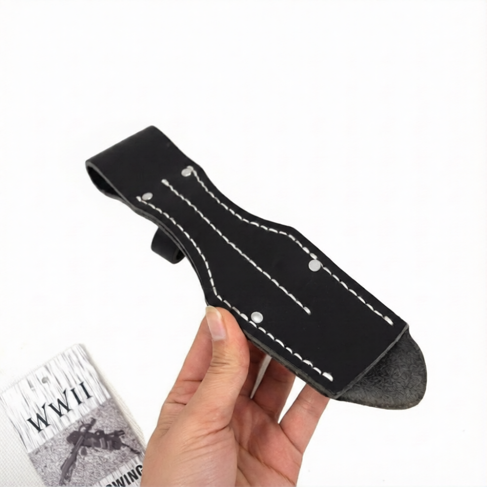 98K bayonet frog replica in black leather for WWII enthusiasts