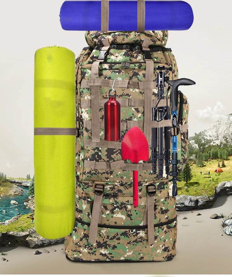 100L Large Capacity Tactical Backpack For Outdoor - Military-Outdoors.com