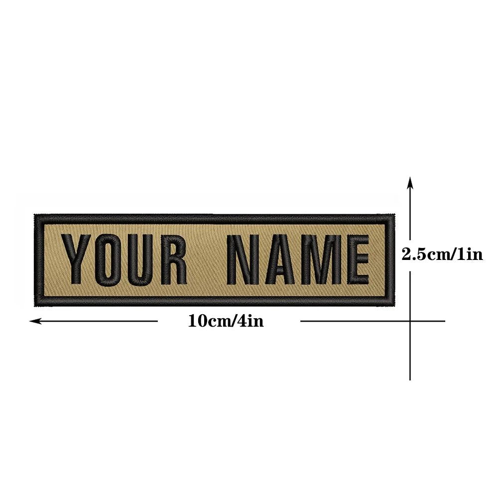 Custom Name Flag Patch For Clothes or Bags Military-Outdoors.com