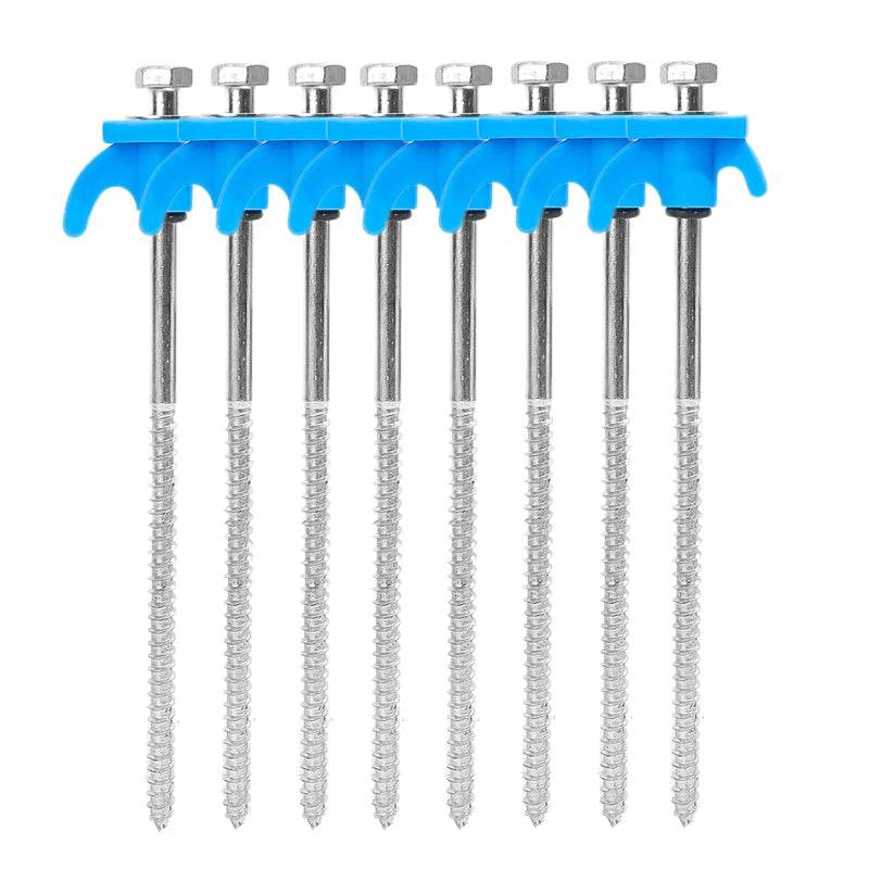 Military-Outdoors Screw Anchor Tent Stakes - 2-10 Pcs Pack - Military-Outdoors.com