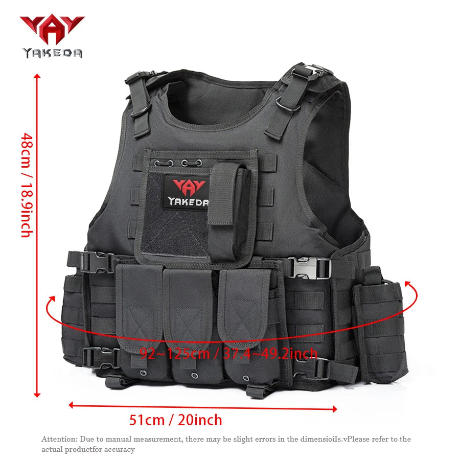 YAKEDA quick detachable outdoor adventure equipment vest, quick detachable lightweight multi-functional outdoor vest Yakeda