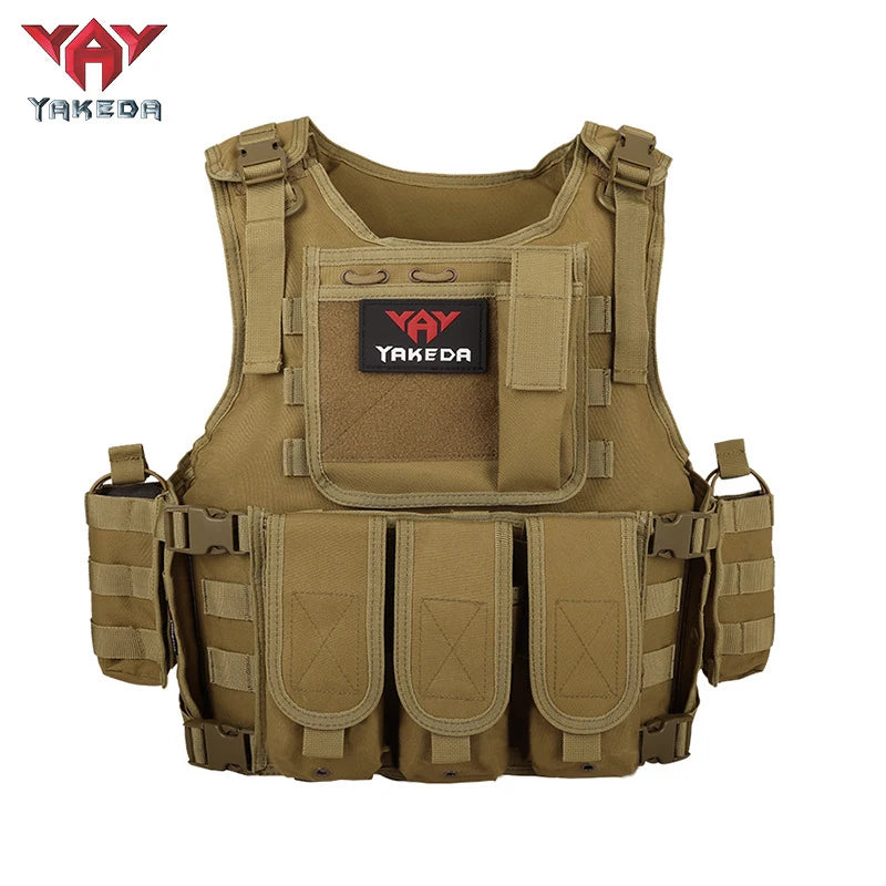 YAKEDA quick detachable outdoor adventure equipment vest, quick detachable lightweight multi-functional outdoor vest Yakeda
