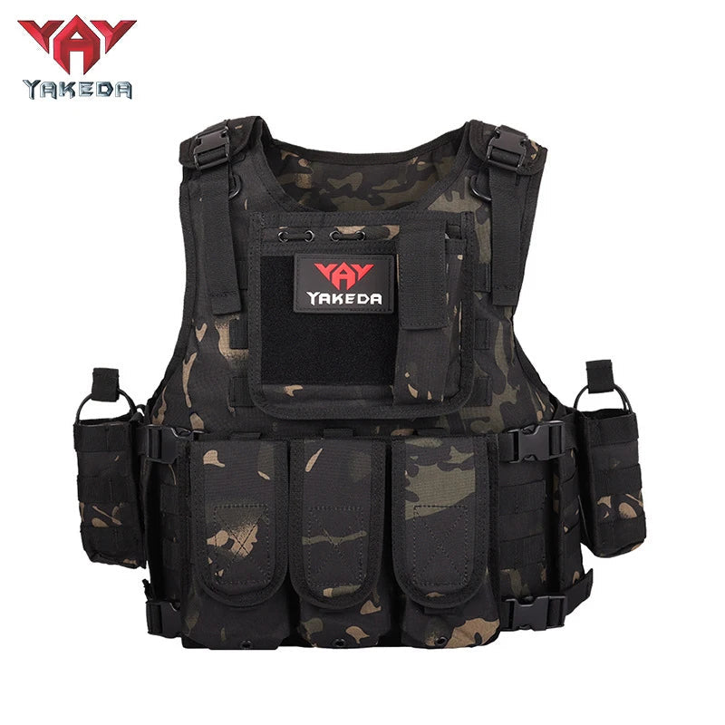 YAKEDA quick detachable outdoor adventure equipment vest, quick detachable lightweight multi-functional outdoor vest Yakeda
