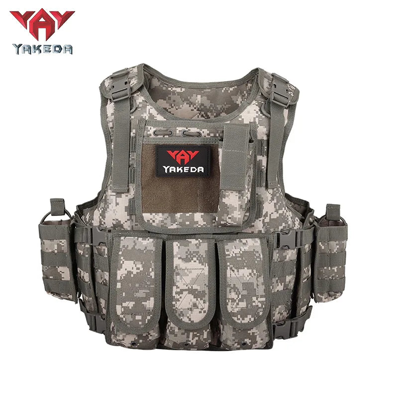 YAKEDA quick detachable outdoor adventure equipment vest, quick detachable lightweight multi-functional outdoor vest Yakeda