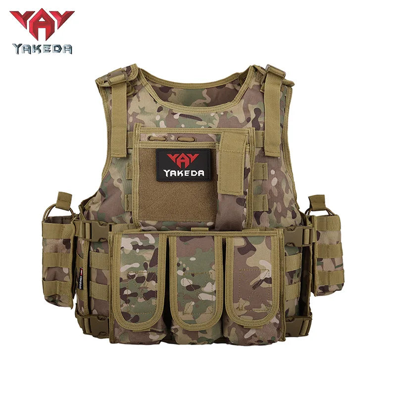 YAKEDA quick detachable outdoor adventure equipment vest, quick detachable lightweight multi-functional outdoor vest Yakeda