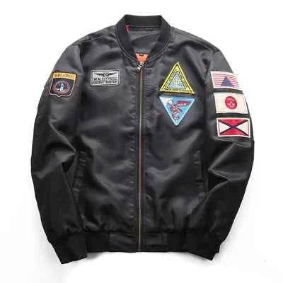 Military-Outdoors Air Force Pilot Jacket with Patches - Military-Outdoors.com