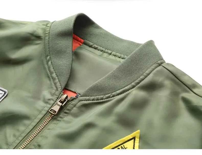 Military-Outdoors Air Force Pilot Jacket with Patches - Military-Outdoors.com