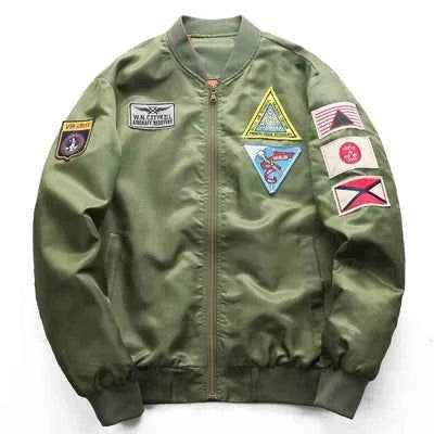 Military-Outdoors Air Force Pilot Jacket with Patches - Military-Outdoors.com