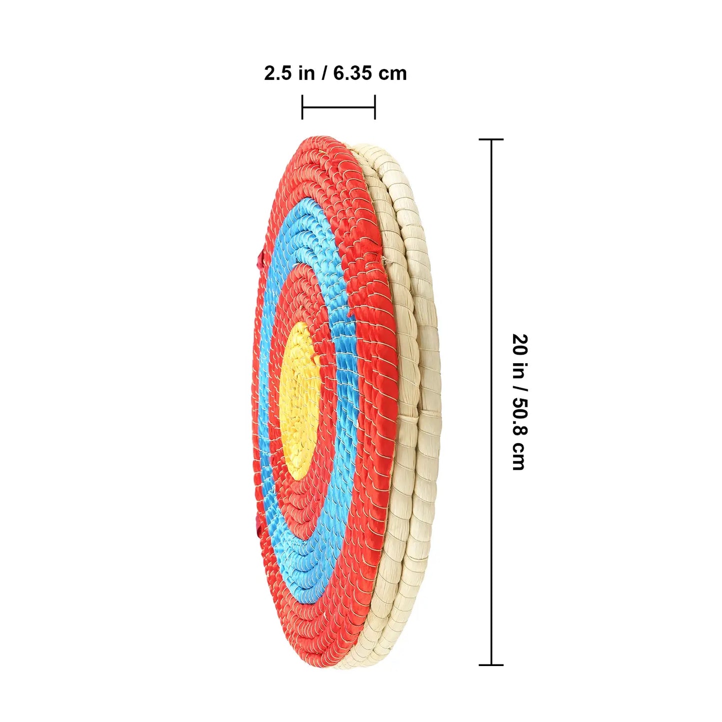 Military-Outdoors archery target in red and blue for training and practice