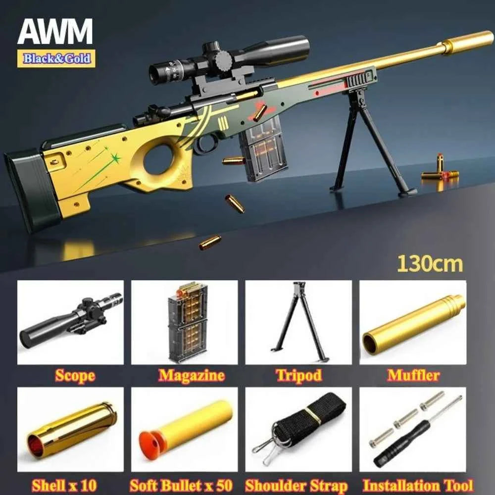 Soft Bullet Sniper Rifle Toy For Outdoor Games