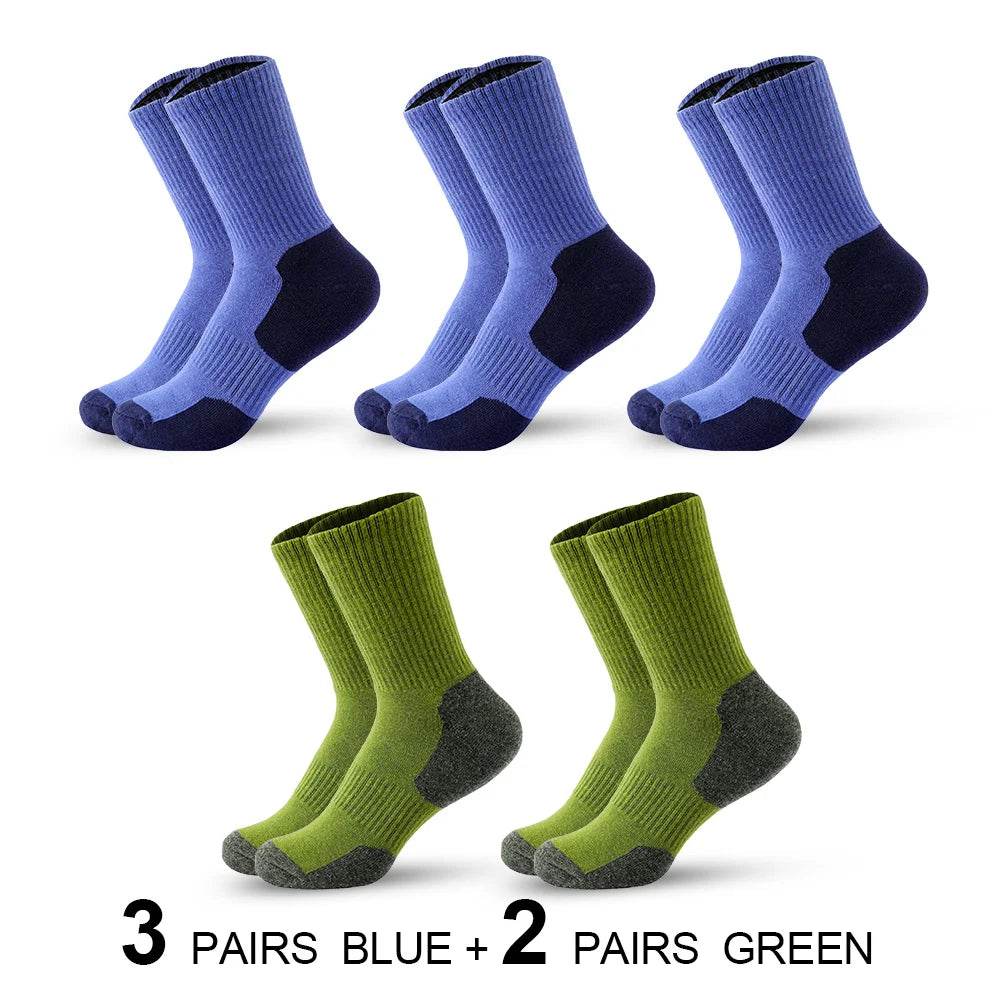 Cotton Breathable Long Socks - 5 Pairs Lot - Military-Outdoors.com
