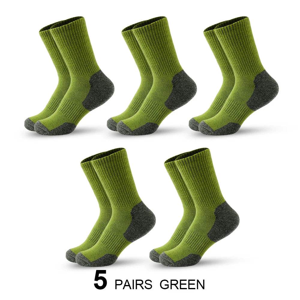 Cotton Breathable Long Socks - 5 Pairs Lot - Military-Outdoors.com