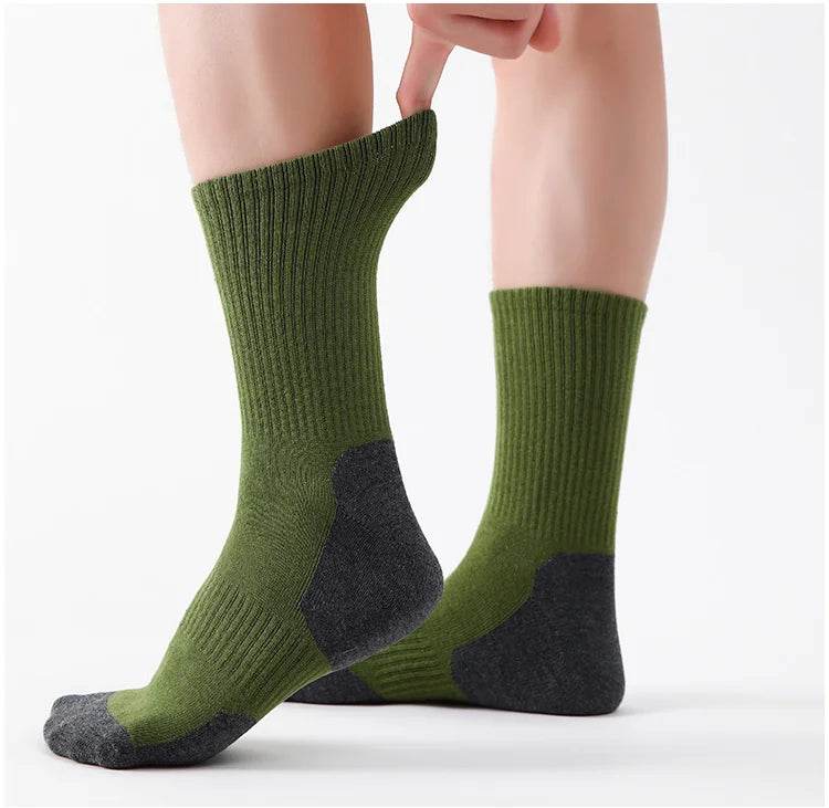 Cotton Breathable Long Socks - 5 Pairs Lot - Military-Outdoors.com