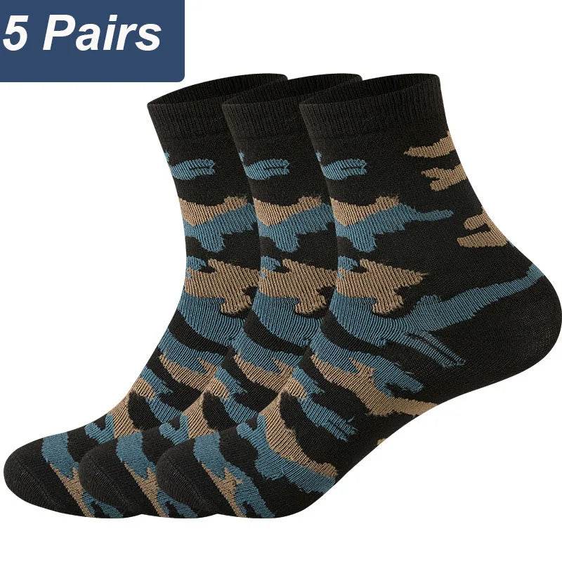 5 Pairs Camouflage Army Cotton Socks - Military-Outdoors.com
