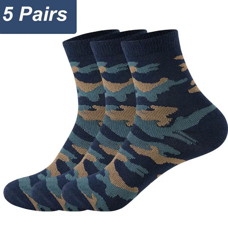 5 Pairs Camouflage Army Cotton Socks - Military-Outdoors.com