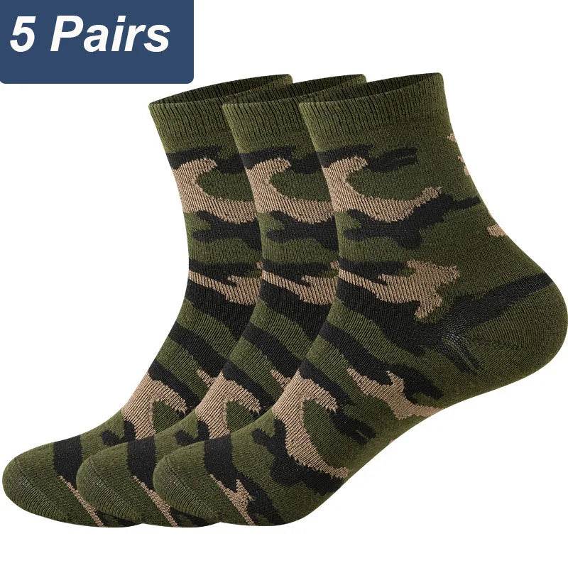 5 Pairs Camouflage Army Cotton Socks - Military-Outdoors.com