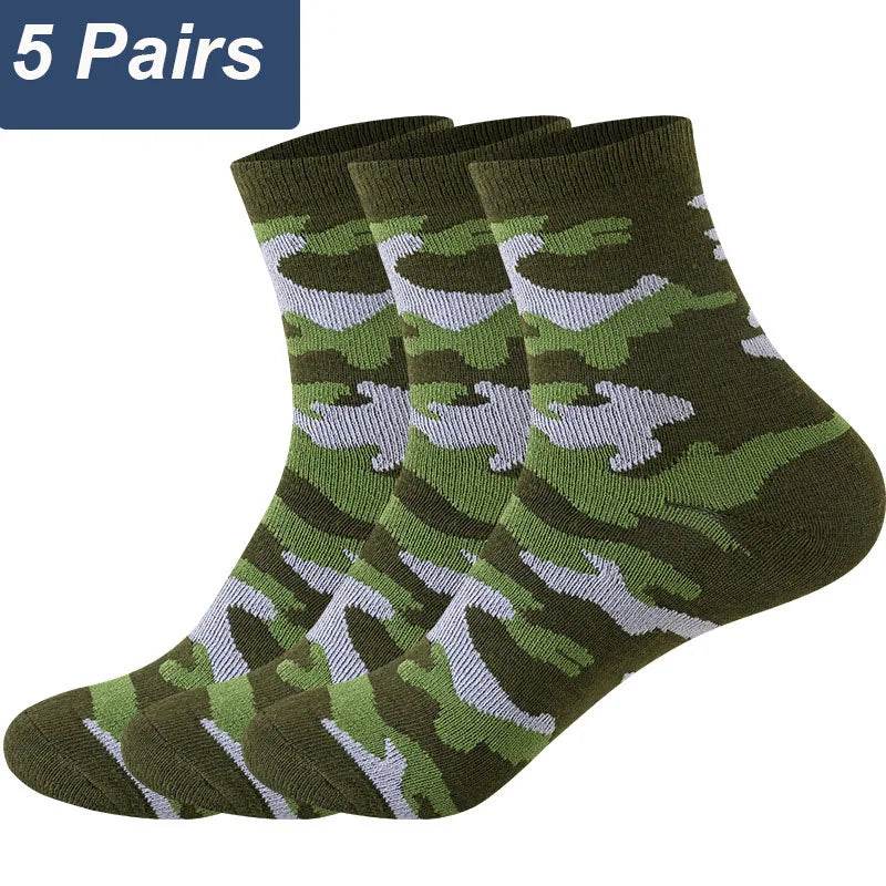 5 Pairs Camouflage Army Cotton Socks - Military-Outdoors.com