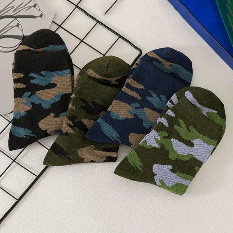 5 Pairs Camouflage Army Cotton Socks - Military-Outdoors.com