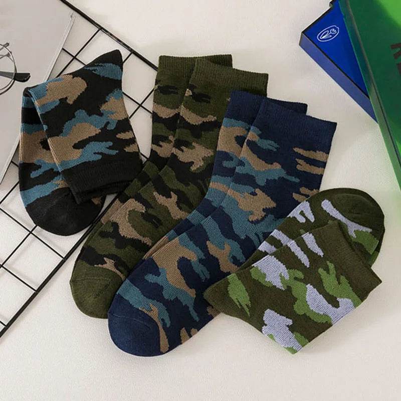 5 Pairs Camouflage Army Cotton Socks - Military-Outdoors.com