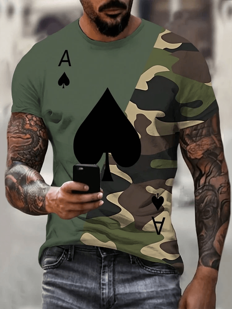 Camouflage Short Sleeve Men's T-shirt - Military-Outdoors.com