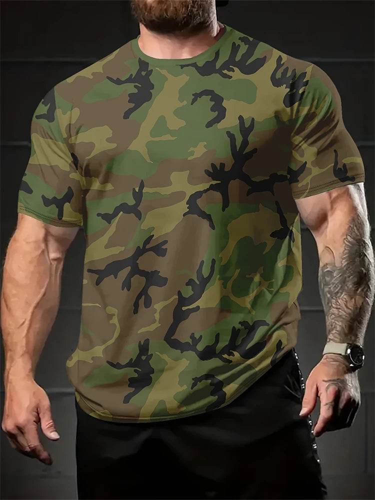 Camouflage Short Sleeve Men's T-shirt - Military-Outdoors.com