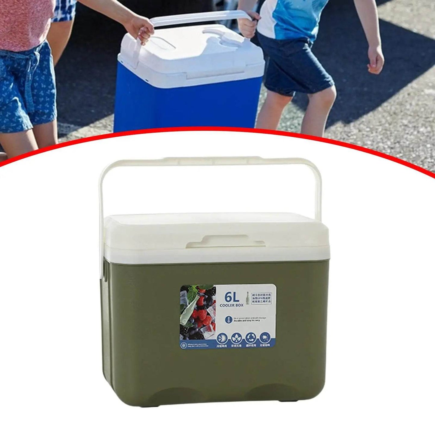Military-Outdoors Cooler Ice Box - Durable 6L Storage - Military-Outdoors.com