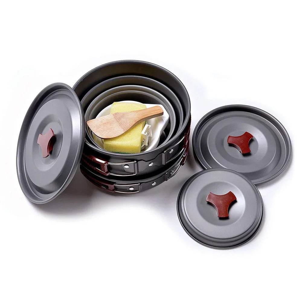 Military-Outdoors Camping Cookware Kit for Outdoor Adventures - Military-Outdoors.com