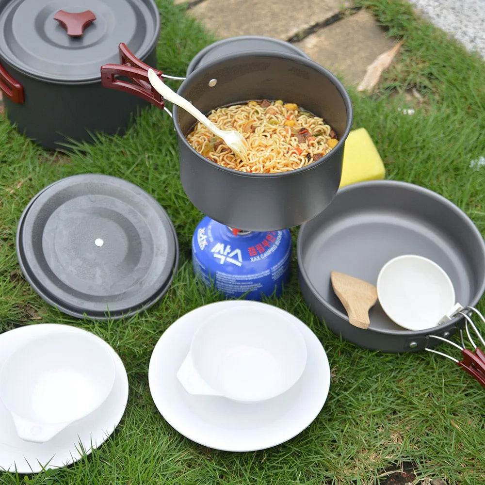 Military-Outdoors Camping Cookware Kit for Outdoor Adventures - Military-Outdoors.com