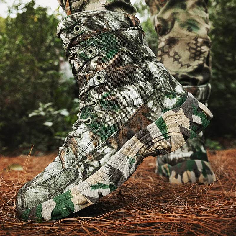 Quality Camouflage Combat Tactical Boots by Military-Outdoors.com