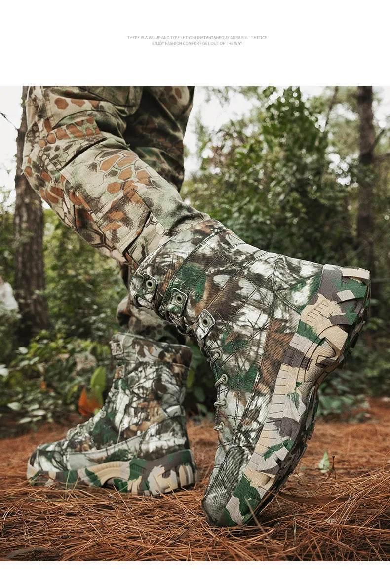 Quality Military Camouflage Combat Tactical Boots - Military-Outdoors.com