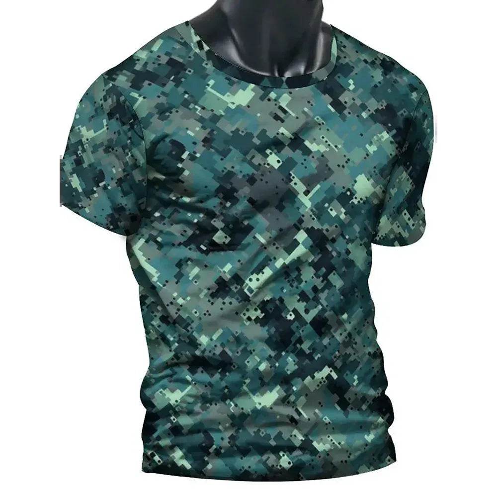 Military Style T-Shirt in Camouflage Design - Military-Outdoors.com