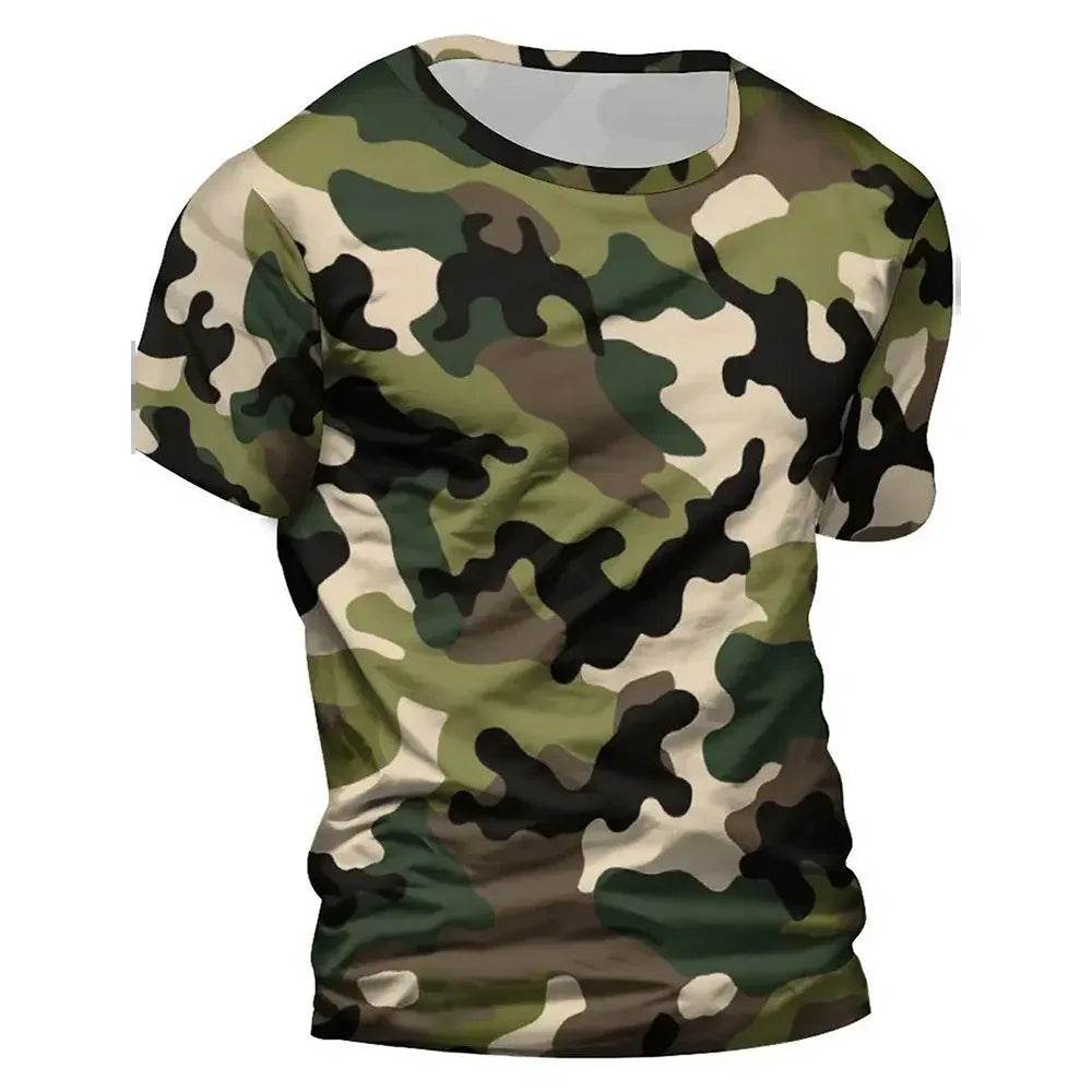 Military Style T-Shirt in Camouflage Design - Military-Outdoors.com
