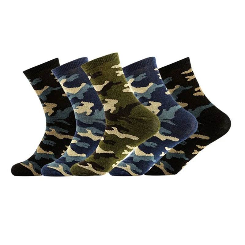 5 Pairs Comfortable Warm Thickened Cotton Socks - Military-Outdoors.com