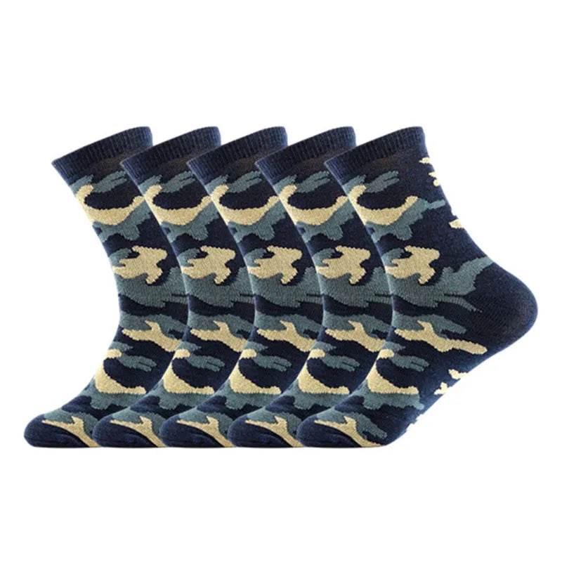 5 Pairs Comfortable Warm Thickened Cotton Socks - Military-Outdoors.com