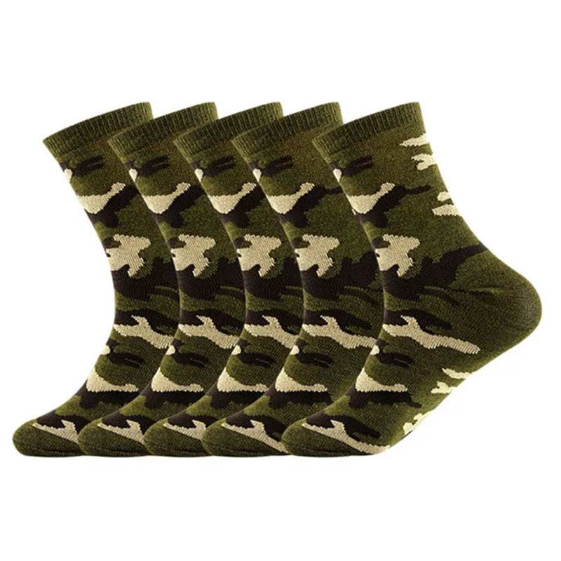 5 Pairs Comfortable Warm Thickened Cotton Socks - Military-Outdoors.com