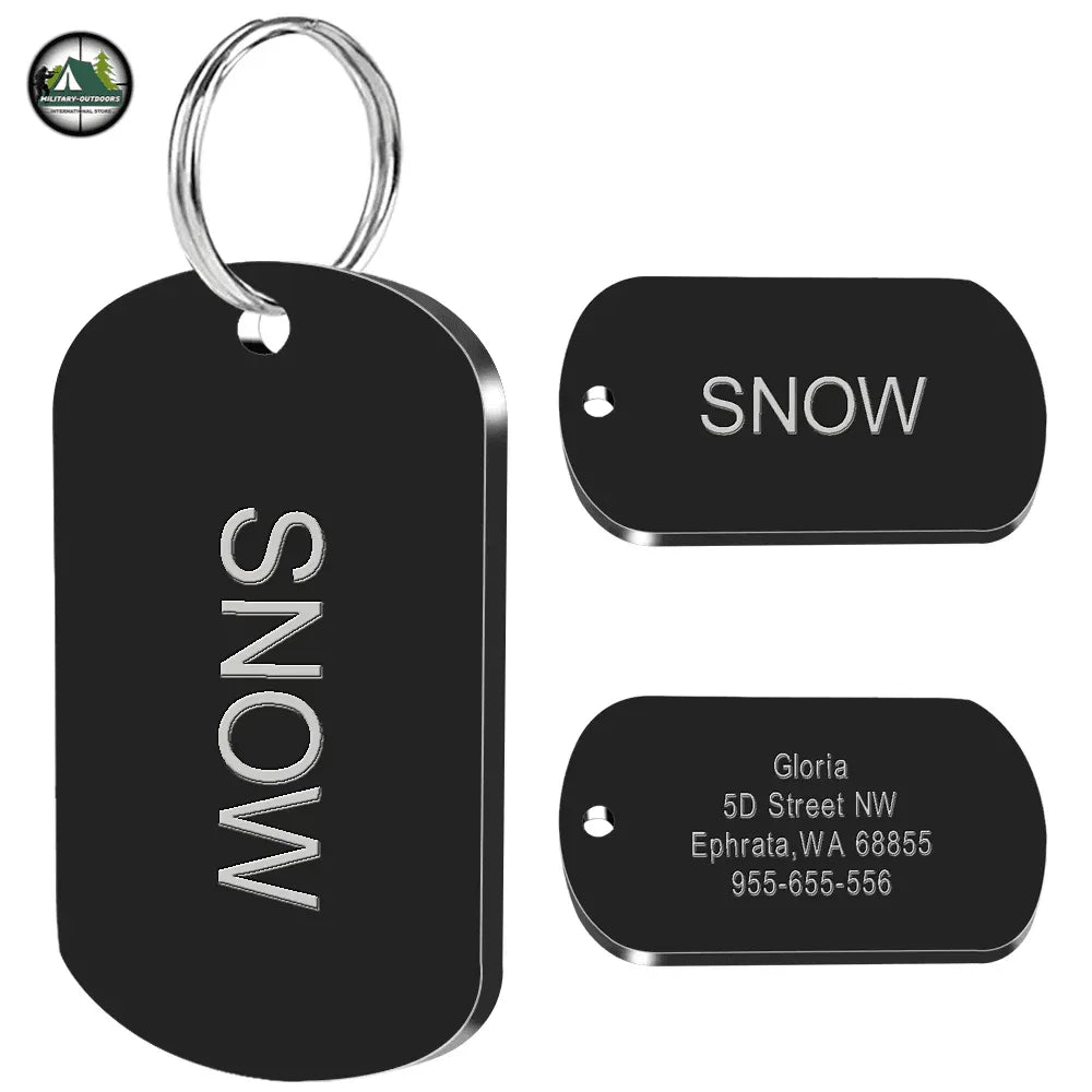 Military Dog ID Tags Custom Personalized - Military-Outdoors.com