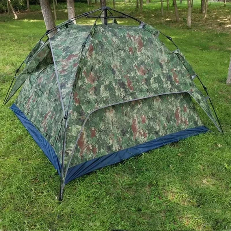 Camouflage Double Decker Automatic Tent for 2-3 Person Military-Outdoors.com