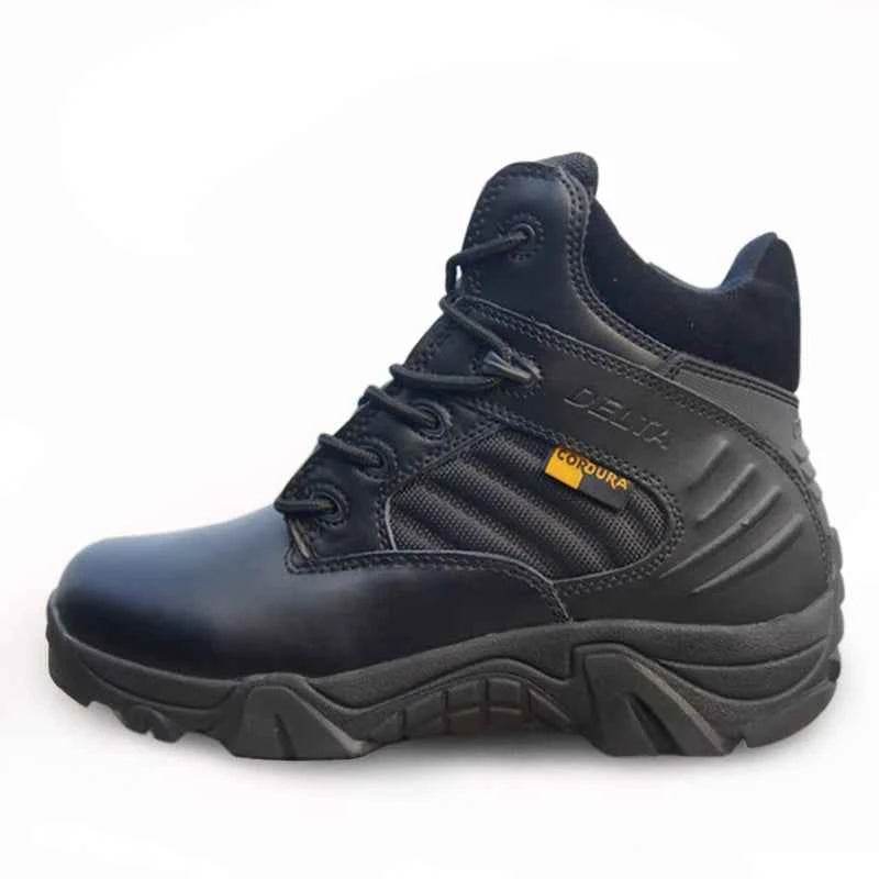 Men Military Boots Genuine Cow Leather - Military-Outdoors.com