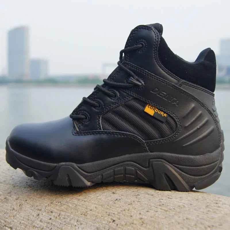 Men Military Boots Genuine Cow Leather - Military-Outdoors.com