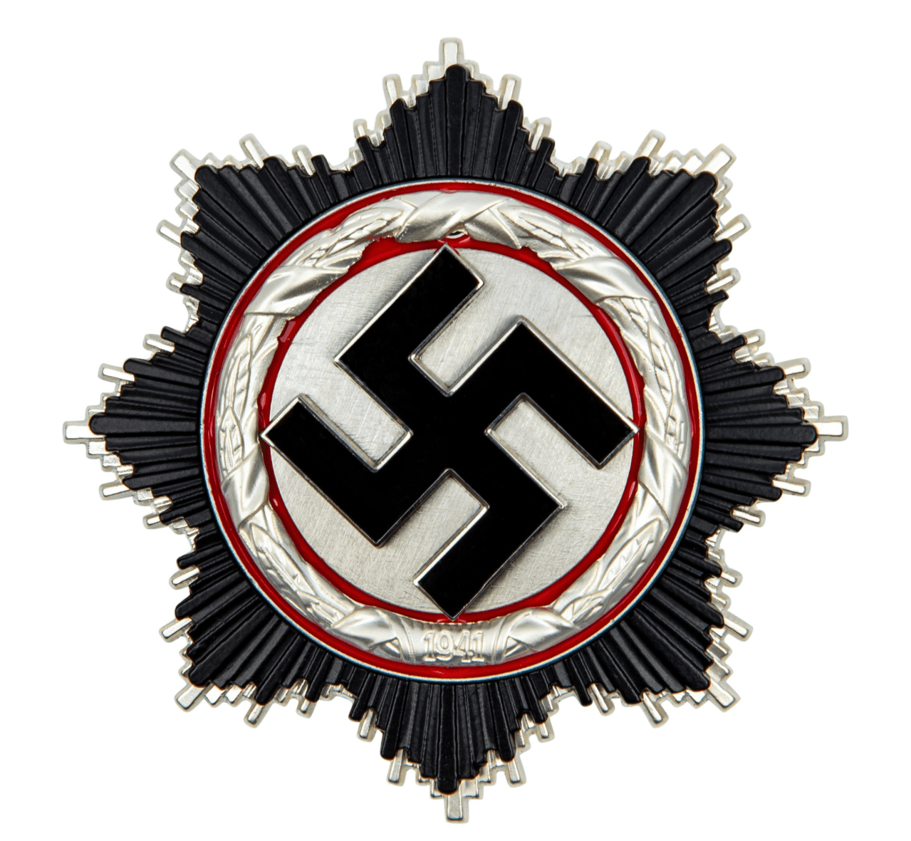 German Cross replica in black and silver, military collectible decoration