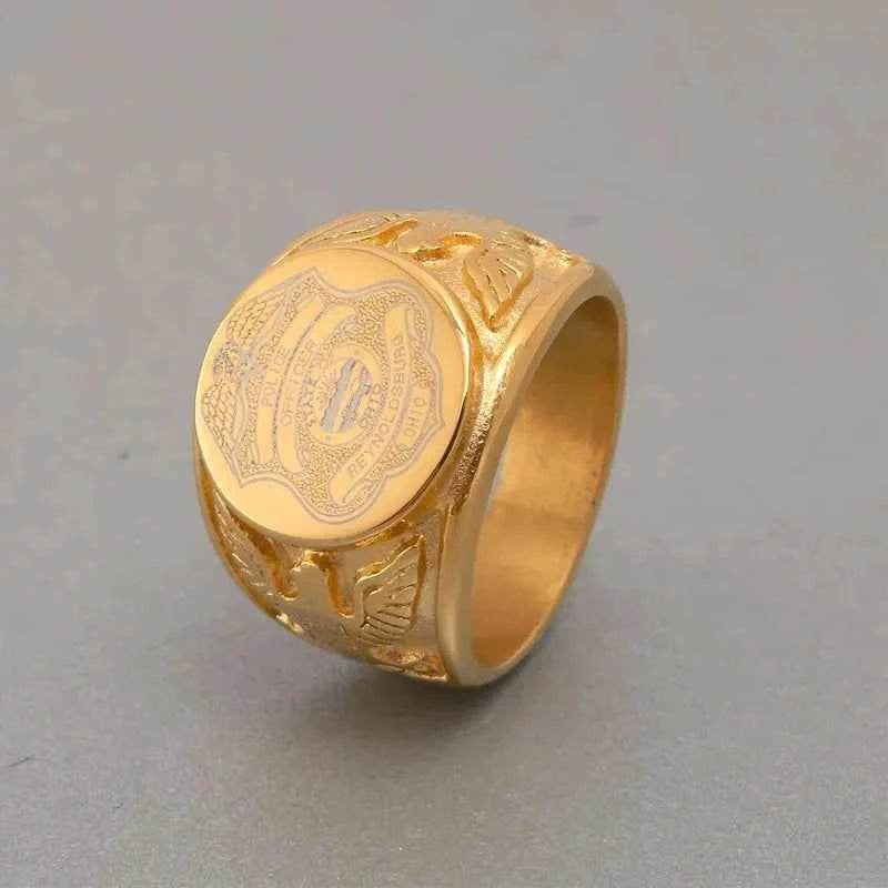 Gold US Army Ring - Durable Military Heritage Jewelry - Military-Outdoors.com