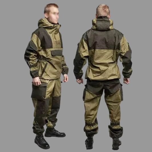 Gorka 4 Russian combat suit in olive green for outdoor activities