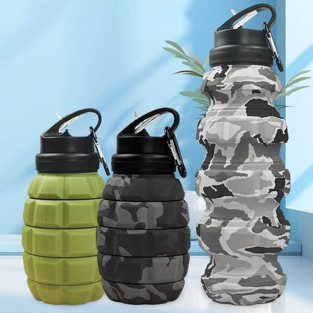 Grenade Shaped Foldable Water Bottle 580ml - Military-Outdoors.com