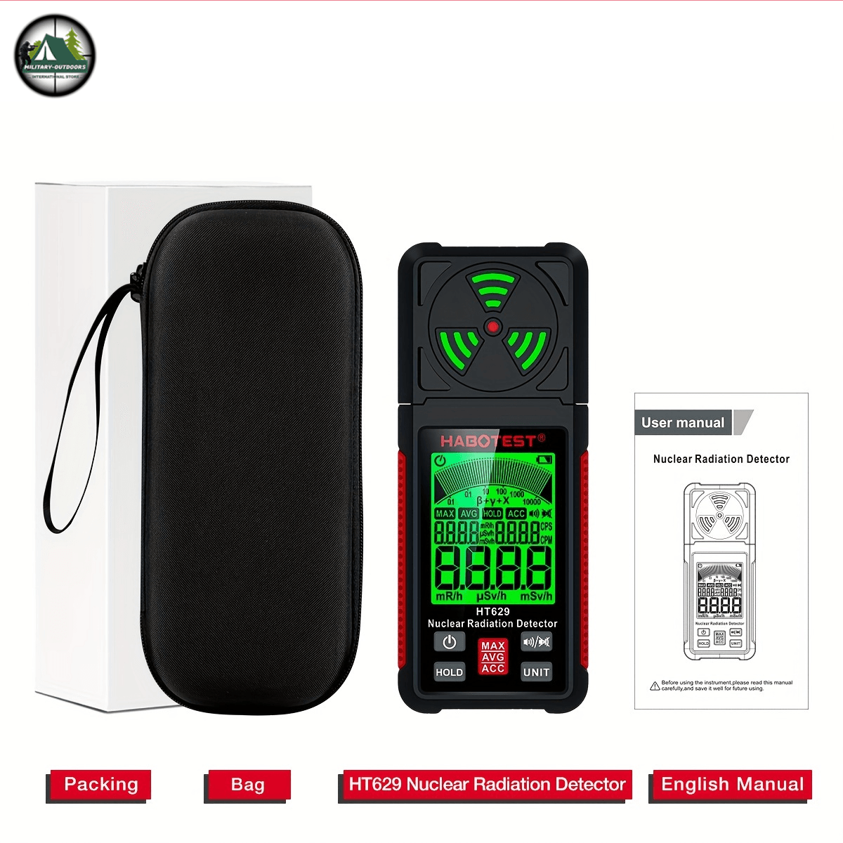 HT629 Radiation Detector X-ray Dosimeter - Military-Outdoors.com