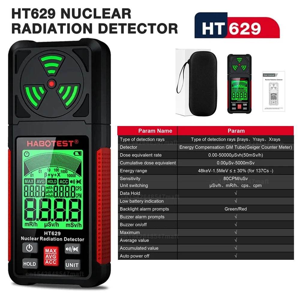 HT629 Radiation Detector X-ray Dosimeter - Military-Outdoors.com