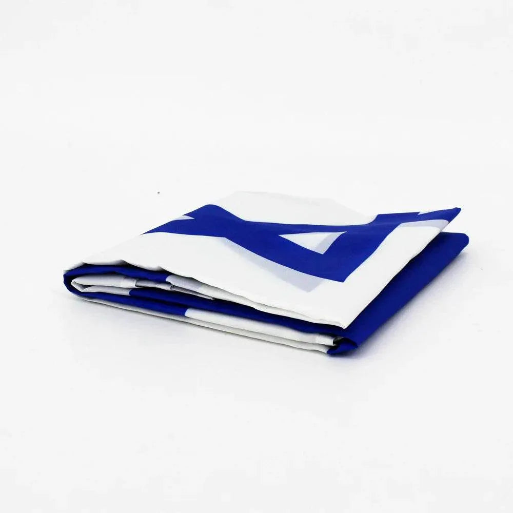 High-quality Israel flags folded for easy storage and display